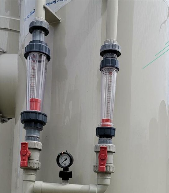 塑料浮子流量計(jì)現(xiàn)場安裝使用圖